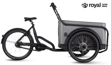 Royal 3W Premium - Taupe grijs - elektrische driewieler bakfiets