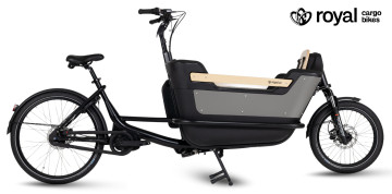 Royal 2W Premium - taupe grijs - elektrische tweewieler bakfiets