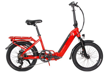 Van Rixtel Travel Intube - Cherry Red - elektrische vouwfiets