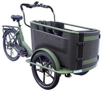 Van Rixtel Urban Plus - mat groen - elektrische bakfiets