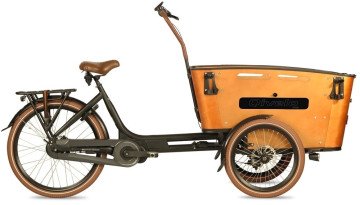 Qivelo Curve 3 - Ananda - 540Wh - elektrische bakfiets - zwart/bruin