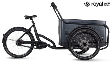 Royal 3W Premium - antraciet - elektrische driewieler bakfiets
