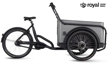 Royal 3W Premium - Taupe grijs - elektrische driewieler bakfiets