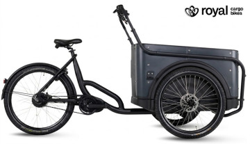 Royal 3W Premium Plus - antraciet - elektrische bakfiets