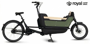Royal 2W Premium - Groen - elektrische tweewieler bakfiets
