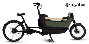 Royal 2W Premium Plus - groen - elektrische tweewieler bakfiets