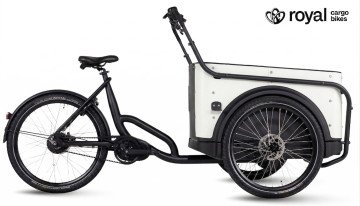Royal 3W Premium Plus - wit - elektrische driewieler bakfiets
