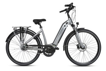 Van Rixtel Monaco - Nexus 8sp 612Wh - Metallic Grijs - elektrische damesfiets