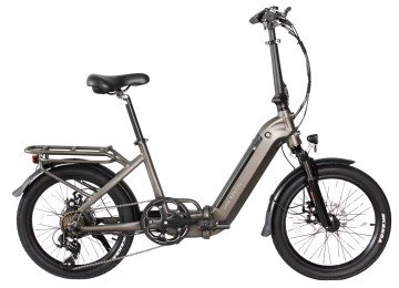 Van Rixtel Travel Intube - Metallic Grey - elektrische vouwfiets